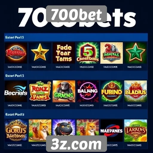 Comparação de jogos populares no 700bet